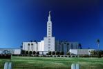 Los Angeles California Temple, Mormon, building, tower, Santa Monica Boulevard, Westwood district, CLAV02P07_10