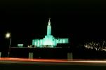 Los Angeles California Temple, Mormon, building, tower, Santa Monica Boulevard, Westwood district, CLAV02P12_02