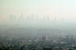 Los Angeles City skyline in the smog, CLAV03P07_10
