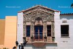 Spanish Colonial Revival commercial building, floral motifs, scrollwork, Churrigueresque ornamentation, CLAV04P05_02.1727
