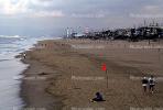 Manhattan Beach, sand, ocean, powerplant