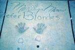 Marilyn Monroe Hand Prints, Hollywood, landmark, CLAV05P01_09