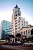 Hollywood First National Bank Building, Wax Museum, cars, landmark building, 6777 Hollywood Blvd