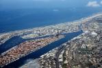 Harbor, Docks, Boats, Island, Homes, houses, buildings, Beach, Sand, Ocean, Coastline, CLAV05P03_03
