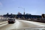 Staples Center, Interstate Highway I-10, Buildings, landmark, cars, CLAV06P02_12