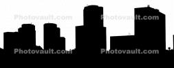 Cityscape silhouette, logo, shape, CLAV07P06_11BM