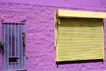 Purple Wall, Yellow window covering, CLAV07P08_05