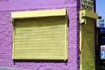 Purple Wall, Yellow window covering, CLAV07P08_06