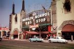 Marilyn Monroe Bus Stop, TCL Chinese Theatre, Cinema Palace, September 1956, 1950s, CLAV07P11_08
