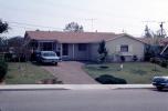 Driveway, car, front yard, house, home, building, street, sidewalk, suburbian, 470 Highlander Drive, Riverside, May 1967, 1960s, CLAV07P13_16