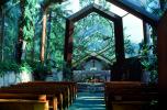Wayfarers Chapel Interior, Glass Church, Palos Verdes Peninsula, Los Angeles, California, CLAV08P015_09