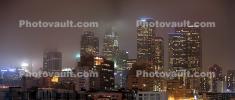 Panorama, Buildings, Skyscrapers, Cityscape, Night, Exterior, Outdoors, Outside, Nighttime, CLAV08P09_08B