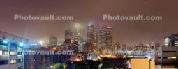 Buildings, Skyscrapers, Cityscape, Night, Exterior, Outdoors, Outside, Nighttime, Panorama, CLAV08P09_11