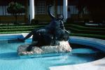 pool, sculpture, Paul Getty Villa, December 1977, 1970s