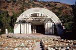 Hollywood Bowl, State, seats, empty, arch, landmark, January 1972, 1970s