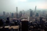 smog, haze, downtown, buildings, skyline, Skyscrapers, cityscape