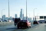 Interstate Highway I-90, Kennedy Expressway, cars, Willis Tower, automobiles, vehicles, CLCV01P13_18