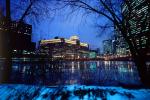 Chicago River, Frozen Over, Twilight, Dusk, Dawn, CLCV02P02_06