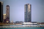 Lake Point Tower, built 1968, 196.6 m High, 1960s, skyscraper, high-rise residential building