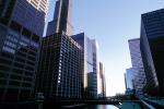 Chicago River, skyscrapers, buildings, CLCV03P01_12