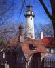 Grosse Point Light Station, Evanston, Grosse Point Harbor Lighthouse, Illinois, Lake Michigan, Great Lakes, CLCV03P06_03