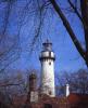 Grosse Point Light Station, Evanston, Grosse Point Harbor Lighthouse, Illinois, Lake Michigan, Great Lakes, CLCV03P06_04