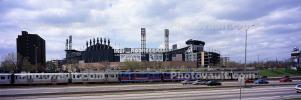 Chicago-El, Elevated, White Sox Stadium, U.S. Cellular Field , Panorama, CTA, CLCV04P03_06