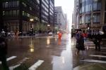 rain, inclement weather, slick, downpour, crosswalk, people
