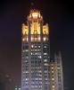 Tribune Tower, highrise, building, neo-gothic, landmark, night, nighttime