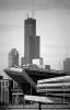 Soldier Field, Sears Tower, CLCV05P12_19BW