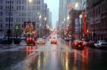 Harry Carays, Rain, rainy, street, traffic lights, cars, building, automobiles, vehicles, CLCV06P14_15