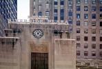 North Riverside Plaza, clock, buildings, roman numerals, outdoor clock, outside, exterior, building