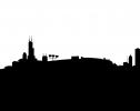 Soldier Field silhouette, logo, shape