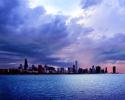 Rain Clouds of Chicago Skyline
