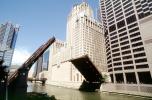 Draw Bridge, Chicago River, Civic Opera Building, CLCV10P07_05
