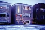 Buildings, homes, ice, cold, snow, December, March 1971, 1970s