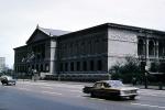 The Art Institute of Chicago, building, Chevy Impala, Cars, automobile, vehicles, Buildings, May 1961, 1960s