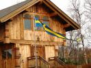 Swedish Building, north shore of Lake Superior, wooden building, landmark, near Larchmont, CLED01_132