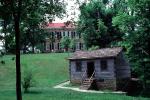 Cabin, dwelling, lawn, house, Building, domestic, domicile, residency, housing, My Old Kentucky Home