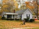 Leaves, Trees, fall colors, house, housing, home, single family dwelling unit, Building, domestic, domicile, residency, Port Sanilac, Michigan, autumn