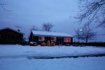 Home, House, Snow, Cold, Warren, night, nighttime, decorated, lights, CLMV01P02_06