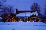 Home, House, Snow, Cold, Warren, night, nighttime, decorated, lights, CLMV01P02_12
