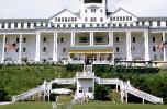 Long Stairs, Lazy Summer Day, Columns, Porch, Building, Hotel, Mackinac Island, 1950s, CLMV01P10_07