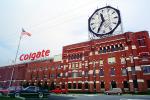 building, huge clock at  Colgate Factory, Clarksville, outdoo, outside, exterior