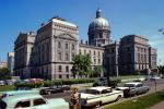 Indiana State Capitol Building, Woman, Cars, 1959, 1950s, CLNV01P15_05