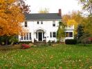 fall colors, Autumn, Trees, Vegetation, Flora, Plants, Exterior, Outdoors, Outside, home, house, single family dwelling unit, building, domestic, domicile, residency, housing, CLOD01_132