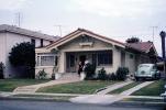 Home, House, Driveway, Car, Automobile, Curb, Sidewalk, Steps, Porch, 1950s, CLOV01P01_10