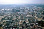 Downtown, roads, buildings, Cincinnati, 7 September 1997