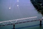 Bridge, Boats, water, waves, Cincinnati, 7 September 1997, CLOV01P04_13