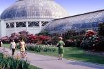 Enid A. Haupt Conservatory, Victorian glasshouse, building, gardens, flowers